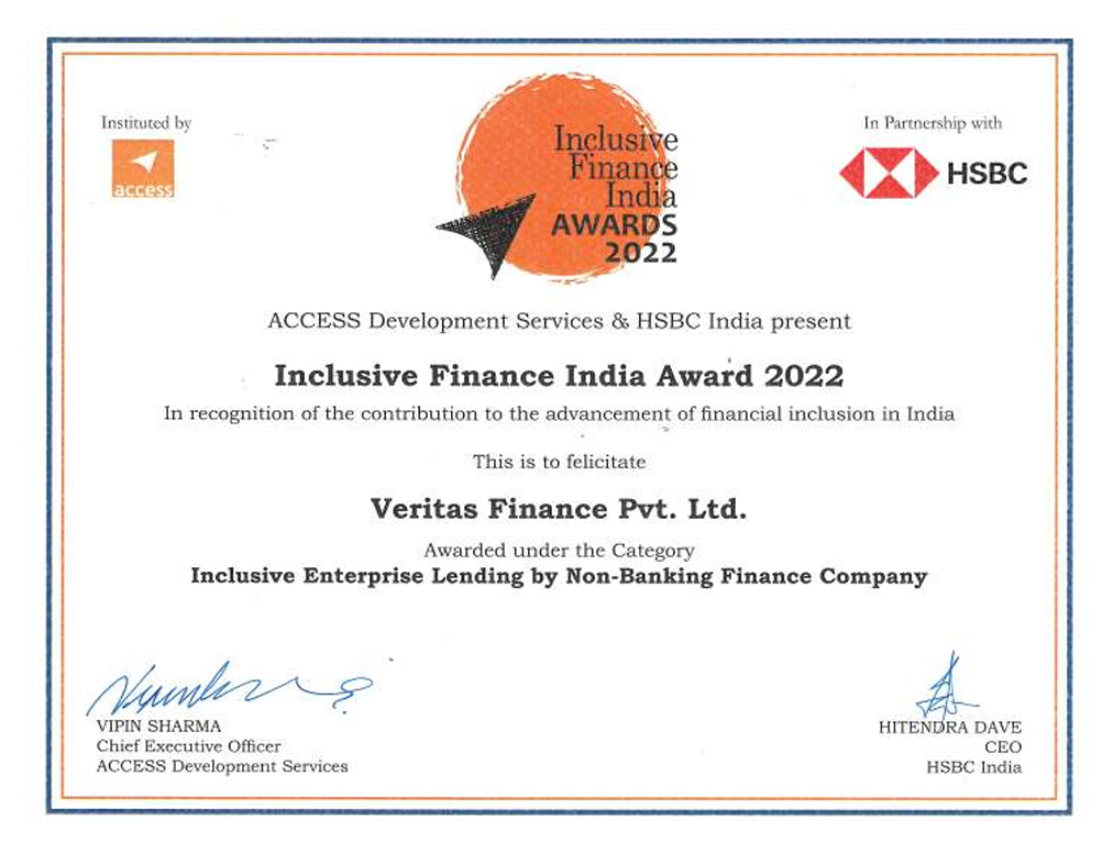 Veritas Finance Awards & Recognition